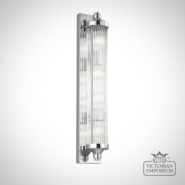 Pauls Tall Wall Light With Glass Tube Shades