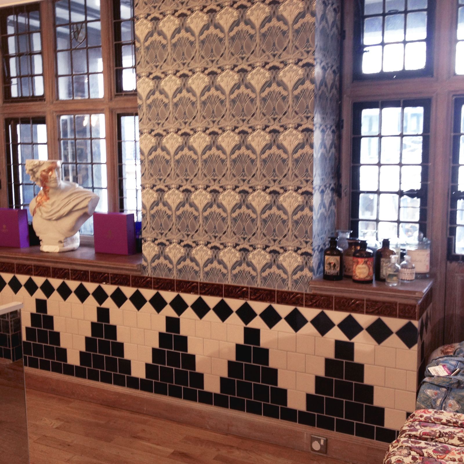 Victorian Cressage decorative  tiles  75x152mm