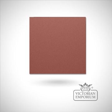Traditional Tiles Encaustic Hand Made Old Classical Victorian Plain Colour Sample Reclaimed Red  Large