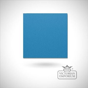 Traditional Tiles Encaustic Hand Made Old Classical Victorian Plain Colour Sample Reclaimed Sky Blue  Large