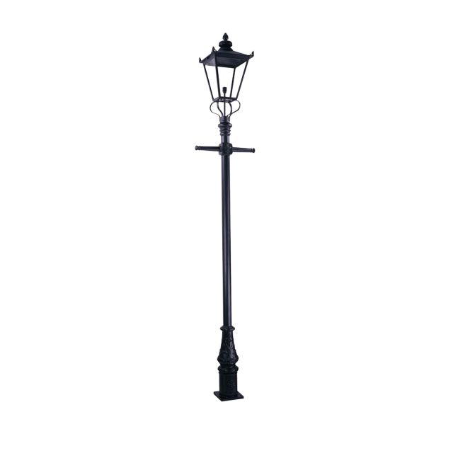 Lamp post with lantern