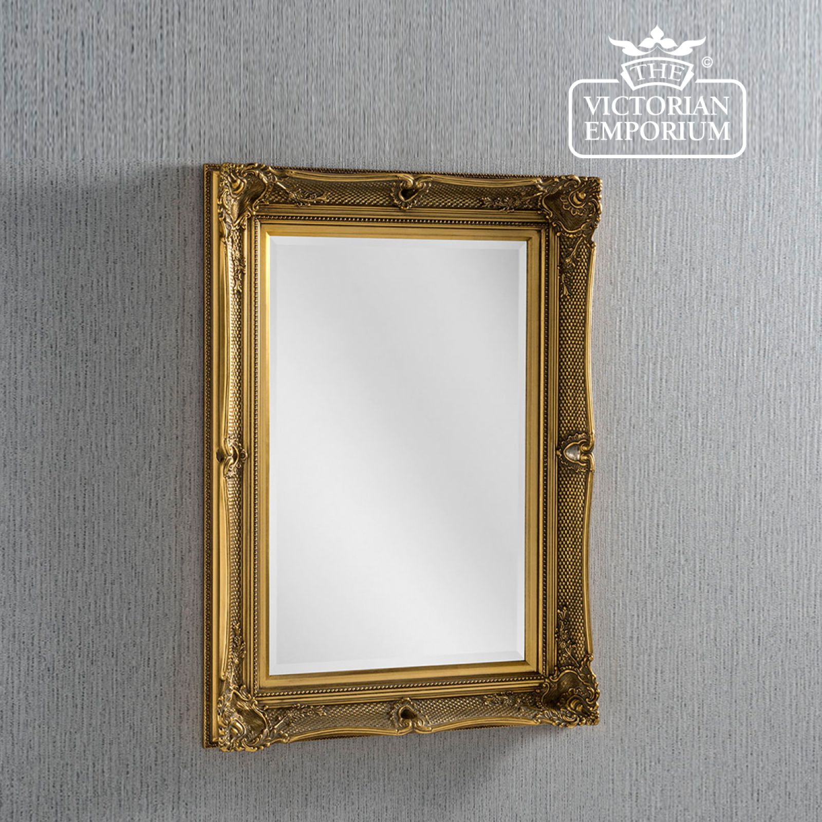 Heritage Mirror in Gold in a choice of two sizes