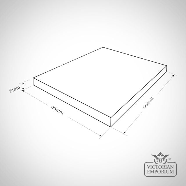 Line Dwg Victorian Tiles10cm 10cm Squares Large