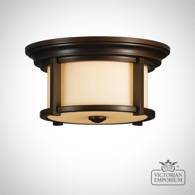 Merrell 2 Light Ceiling Flush Mount Light - Heritage Bronze