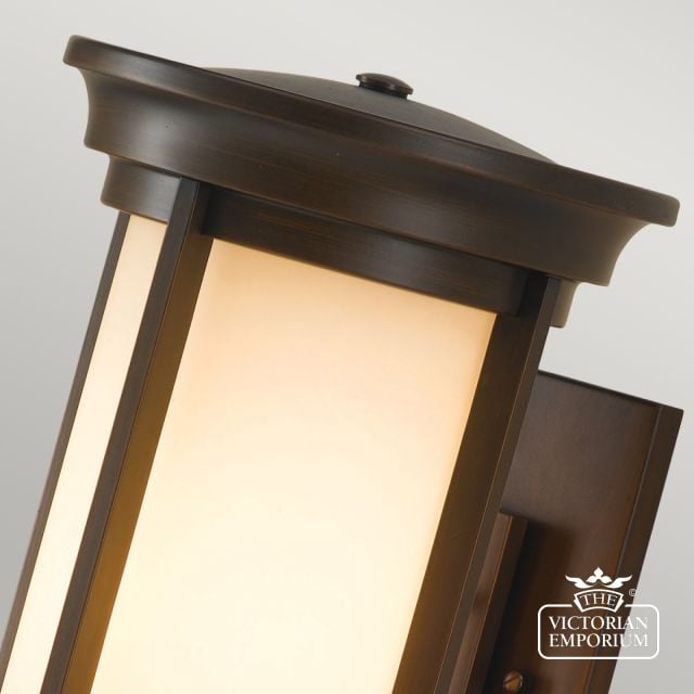 Merrill Wall Lantern In A Rich Bronze Finish Fe Merrill1 M Detail1