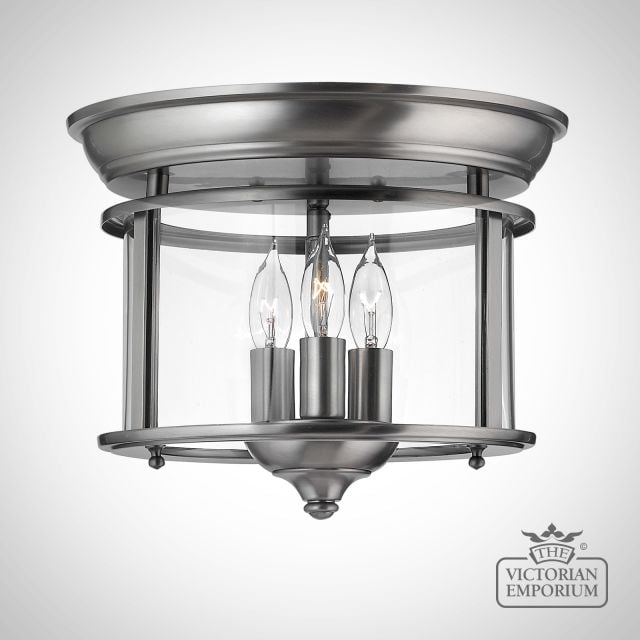 Gentry Flush Mount Light In Pewter