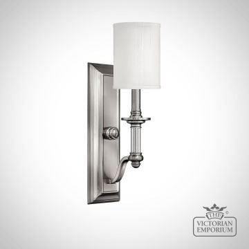 Sussex Single Wall Sconce With White Shade