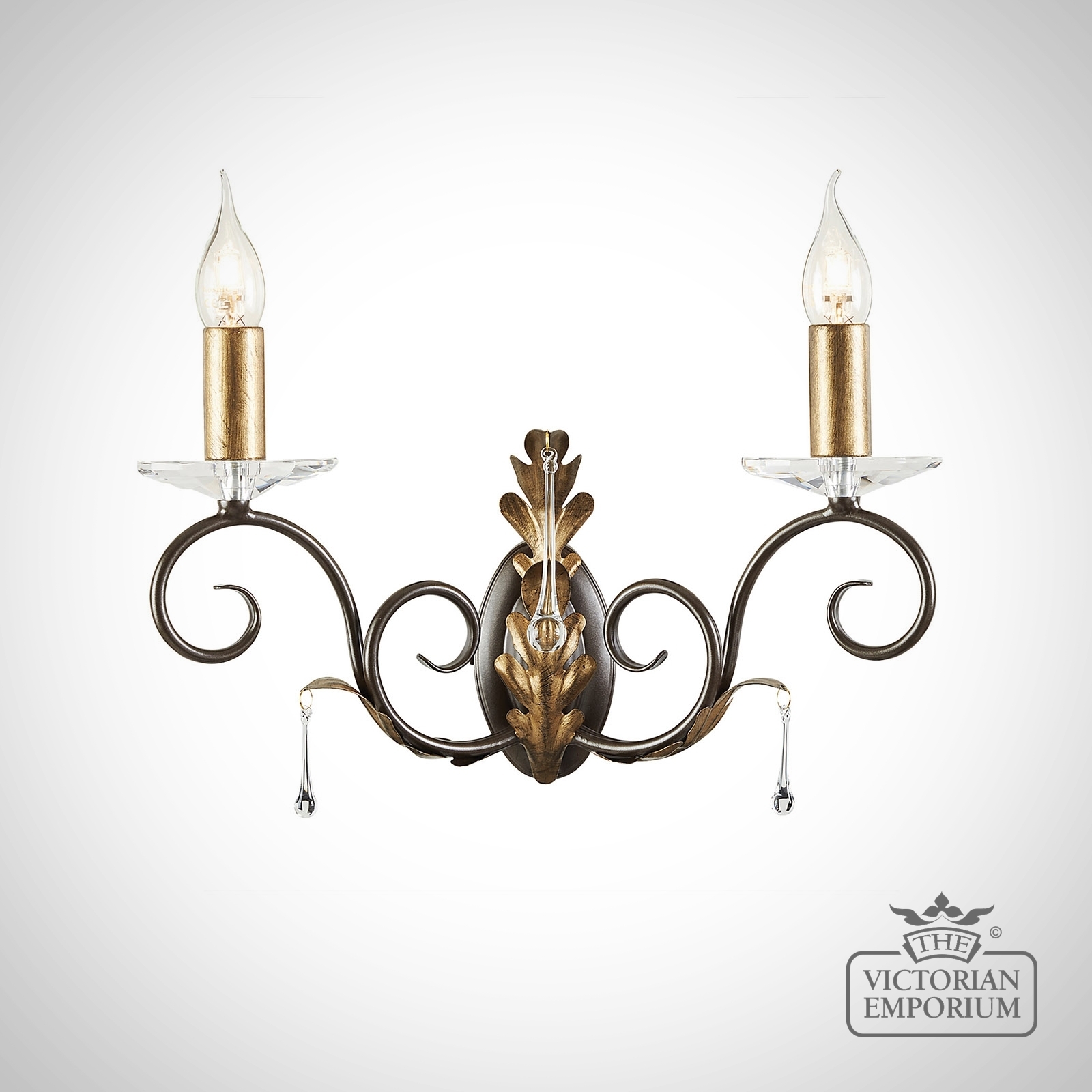 Amarrilli Wall Sconce In Or Dark Gold/Bronze Or Silver