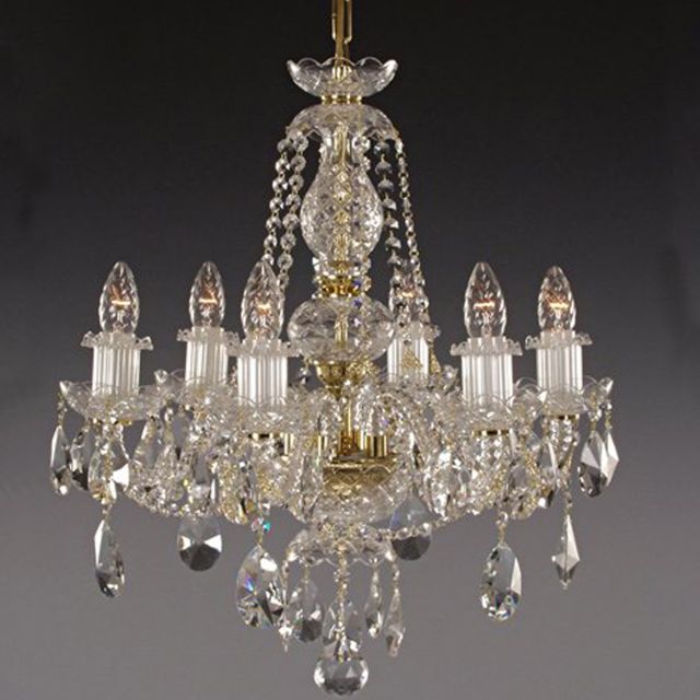 Classic ornate 6 arm chandelier