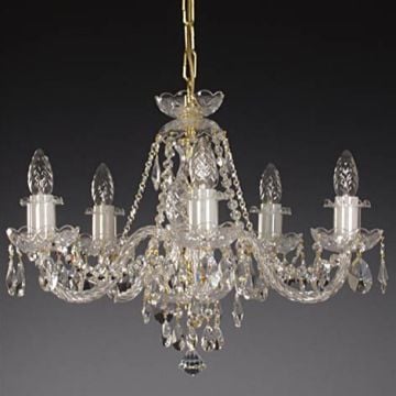Traditional 5 arm small chandelier
