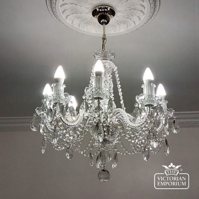 8 Arm Chandelier Insitu  Katherine 8