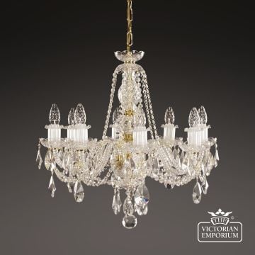 Katherine 8 Arm Crystal Chandelier With Twisted Arms