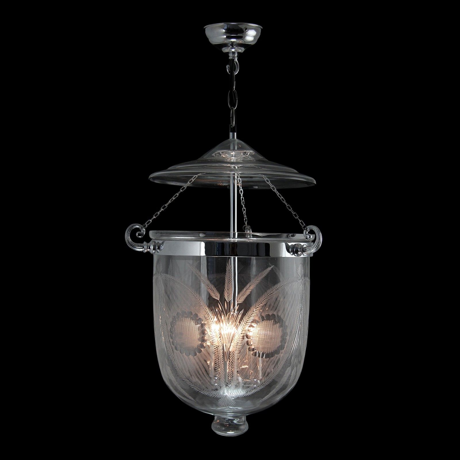 Fern Lantern  - Victorian Style Light - Large in Chrome