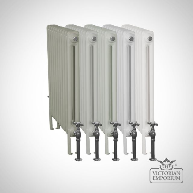 X2 Column Steel Radiators 600mm Ganged Pale Colours