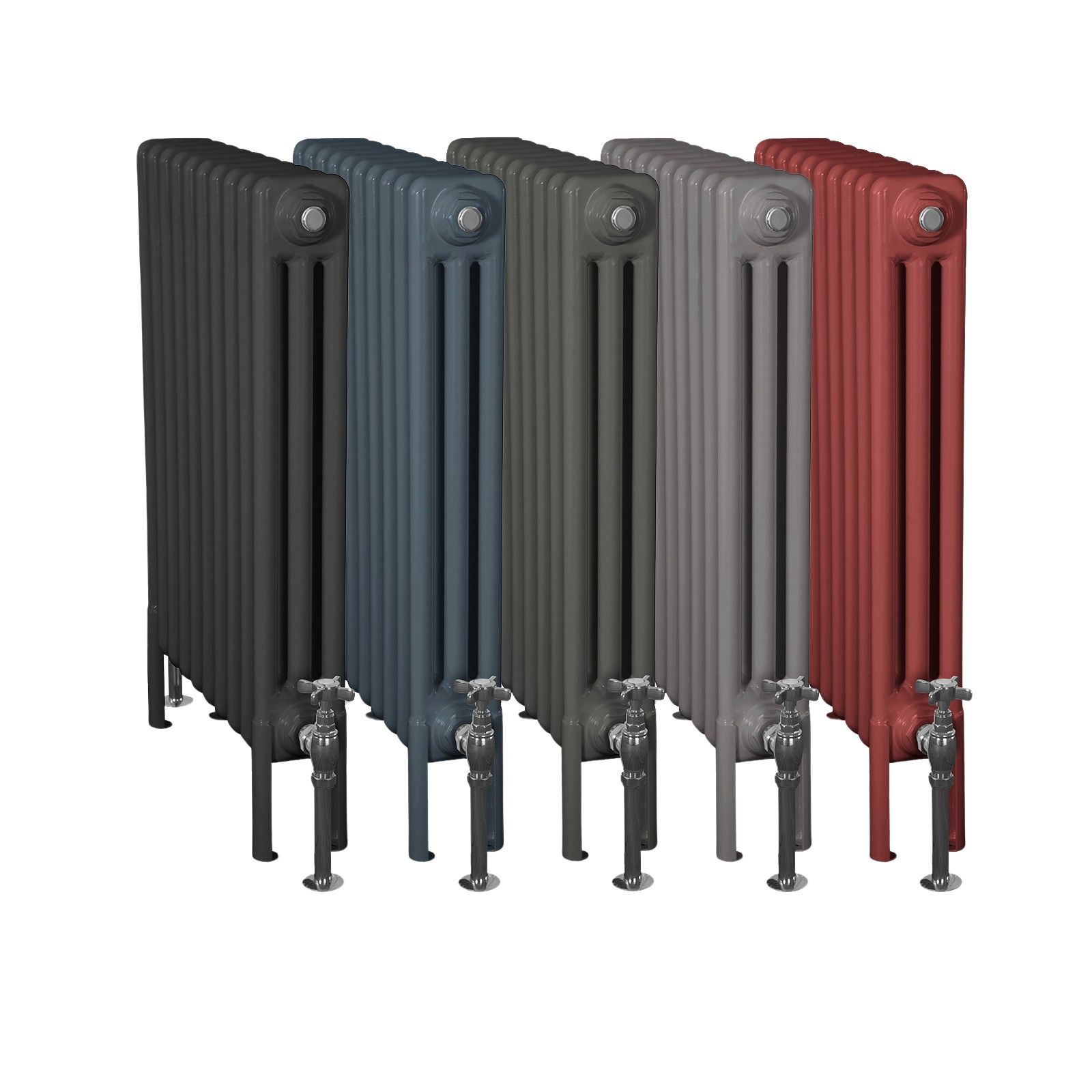 3 Column Plain Tall Steel Column Radiator 710mm The Victorian Emporium