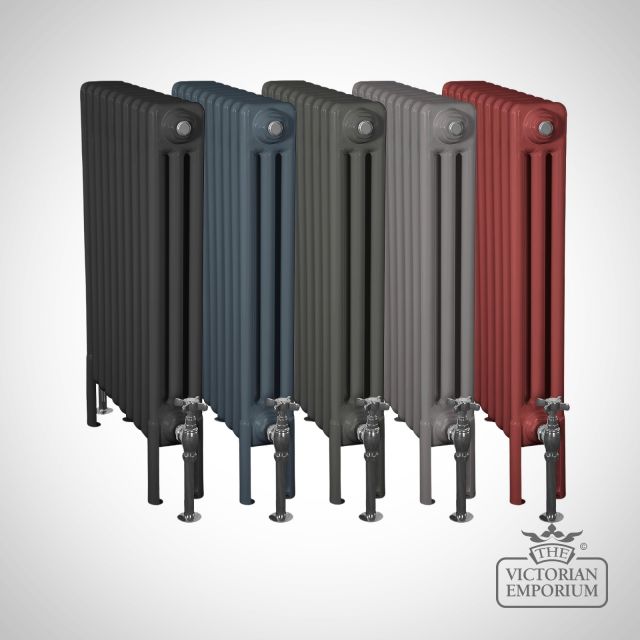 X3 Column Steel Radiators 600mm Ganged Dark Colours