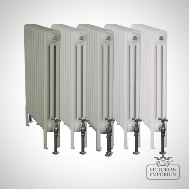 X3 Column Steel Radiators 600mm Ganged Pale Colours