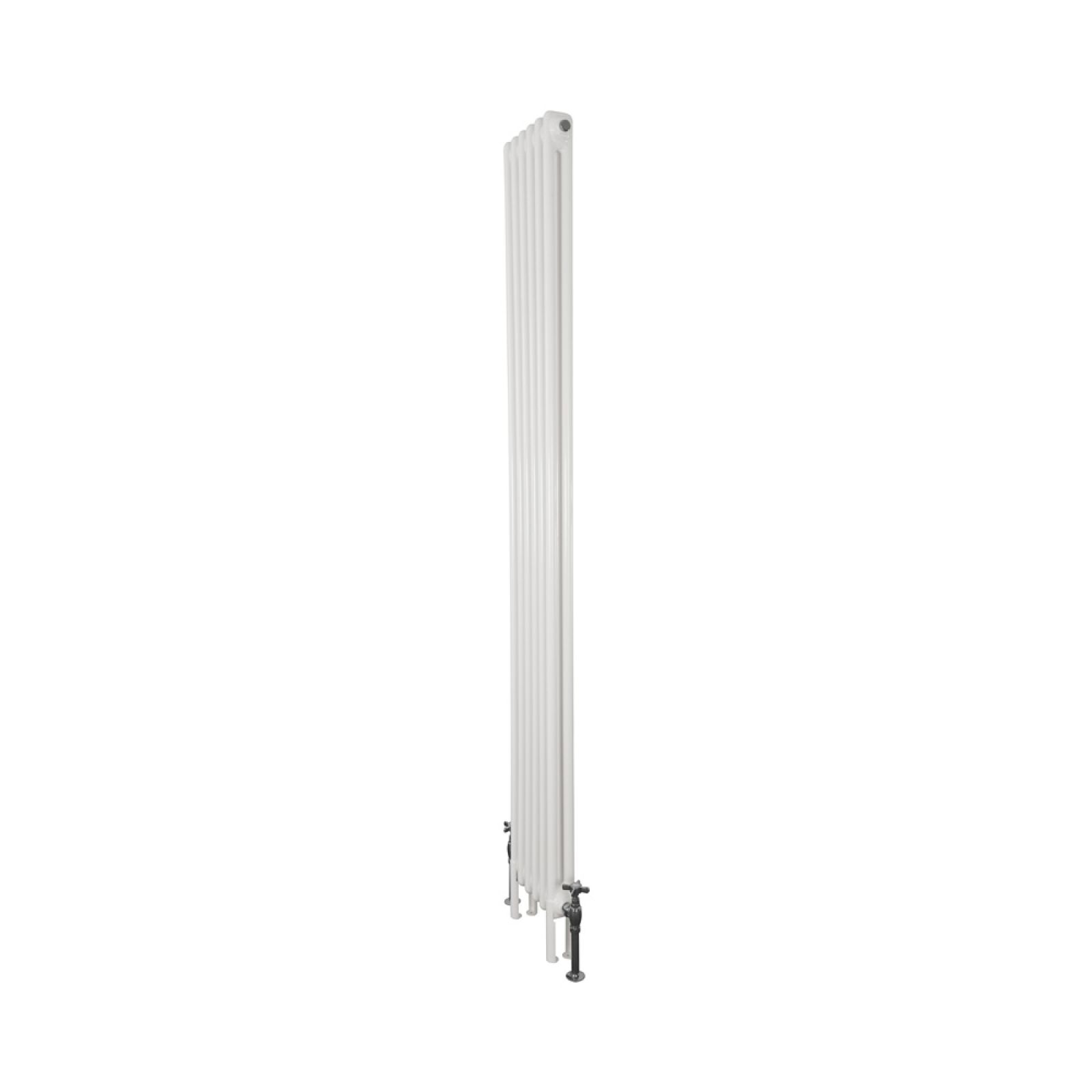 Large Column Radiator Plain Tall Steel Column Radiator - 2 Columns 1910mm High