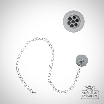 thumbnail image 2 of Heritage Basin Waste Porcelain Plug With Chrome – THC10P – Bathroom Sink Stopper 2 of 6