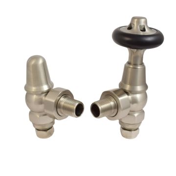 Comodore Thermostatic Angled Radiator valve set