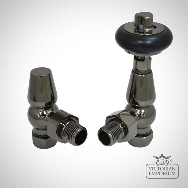 Far Ag Bl 800  Farringdon Angled Thermostatic Or Manual Radiator Valve