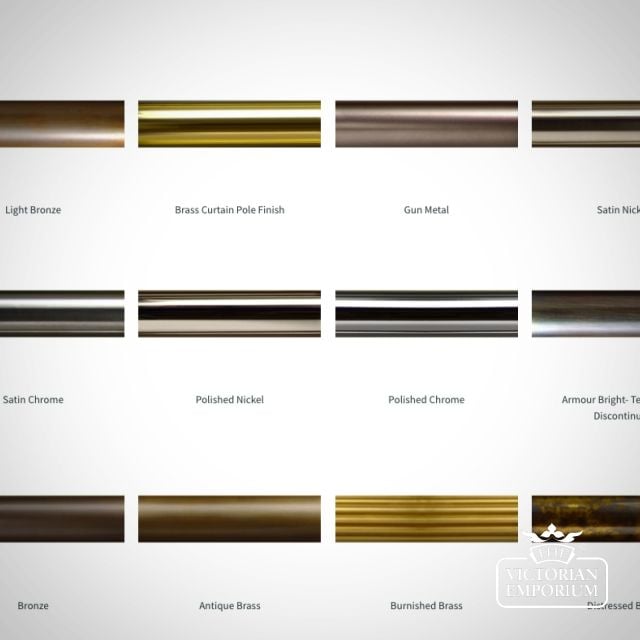 Brass Finishes Curtain Poles