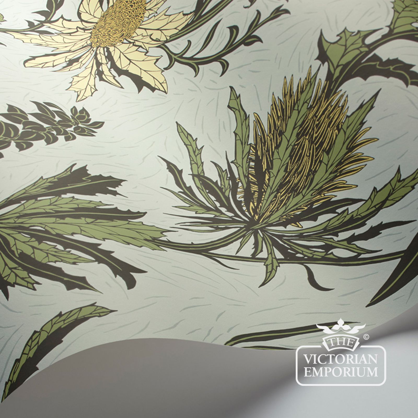 Thistle wallpaper in a choice of 3 colourways