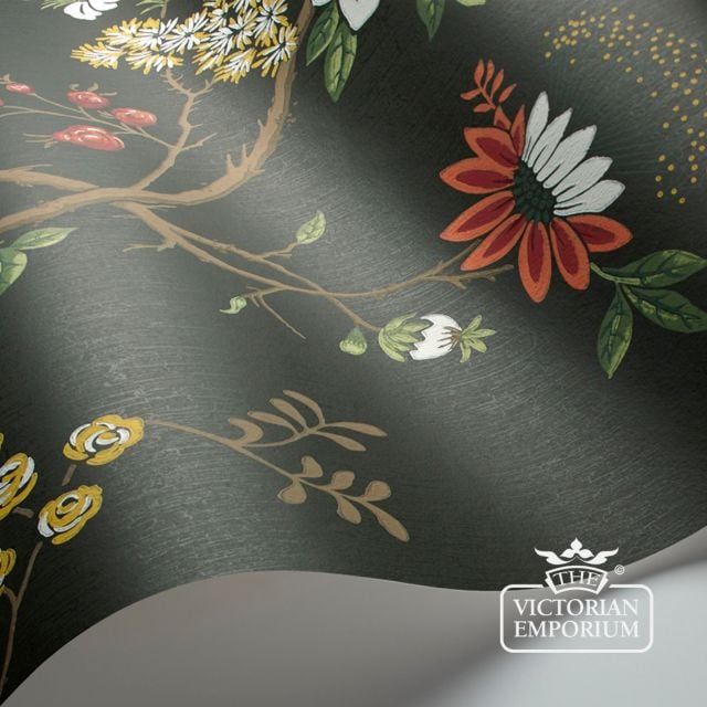 Camellia D 1 Wallpaper Victorian Heritage 