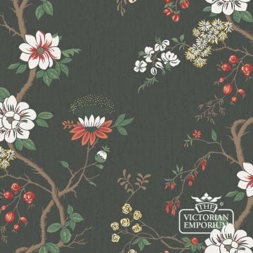 Camellia D 2 Wallpaper Victorian Heritage 