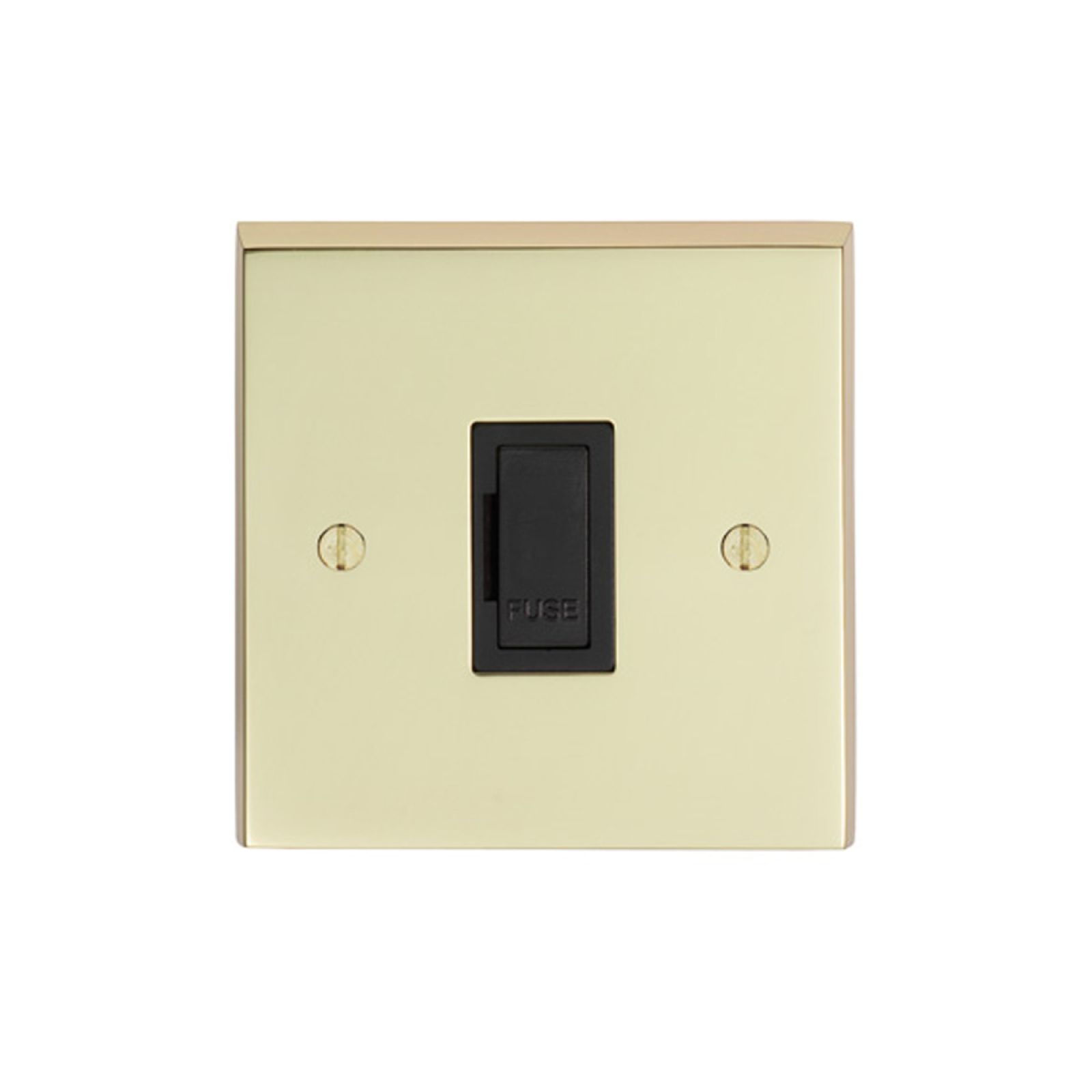 1 Gang 13Amp Un-Switched Fuse Spur - brass, chrome or satin chrome