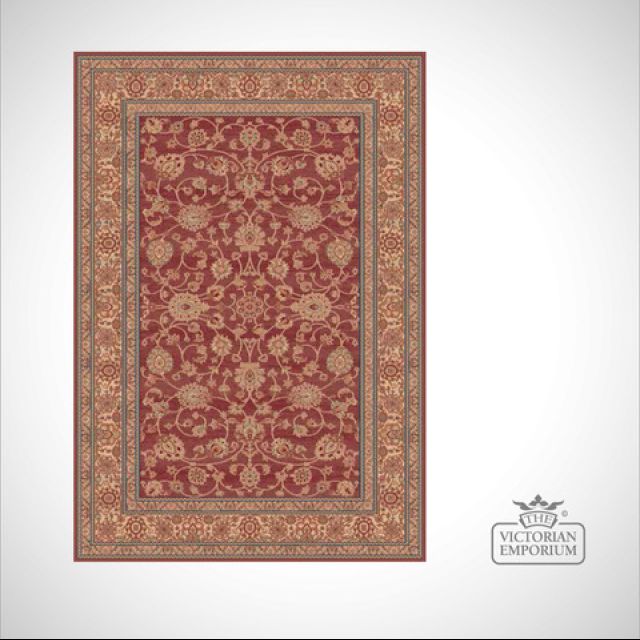 Victorian Rug - style RO1637 Red | Rugs | The Victorian Emporium