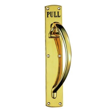 Engraved Brass Pull handle