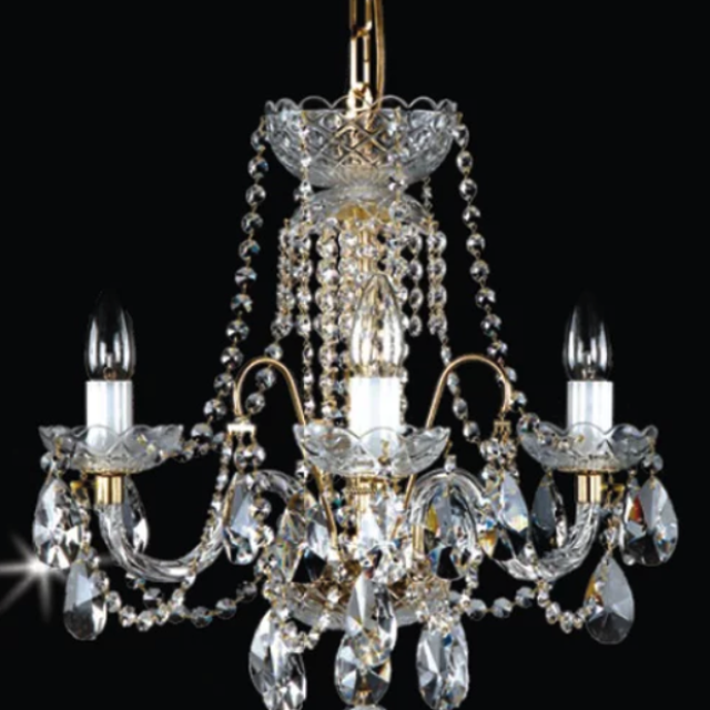 Small and delicate 5 arm chandelier