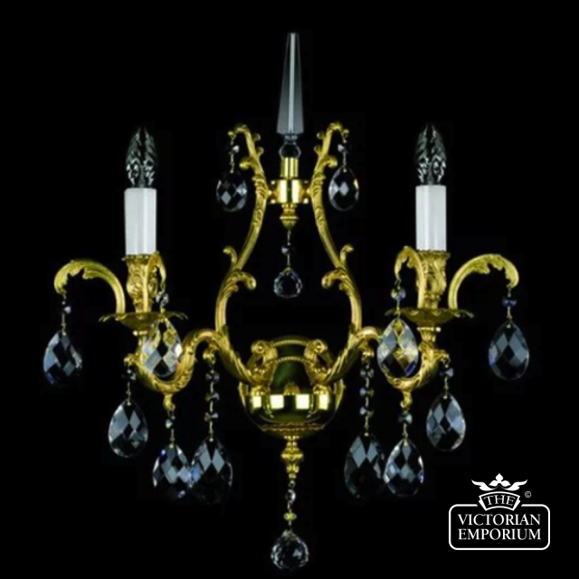 Zanna Cast Metal Double Wall Sconce Zana