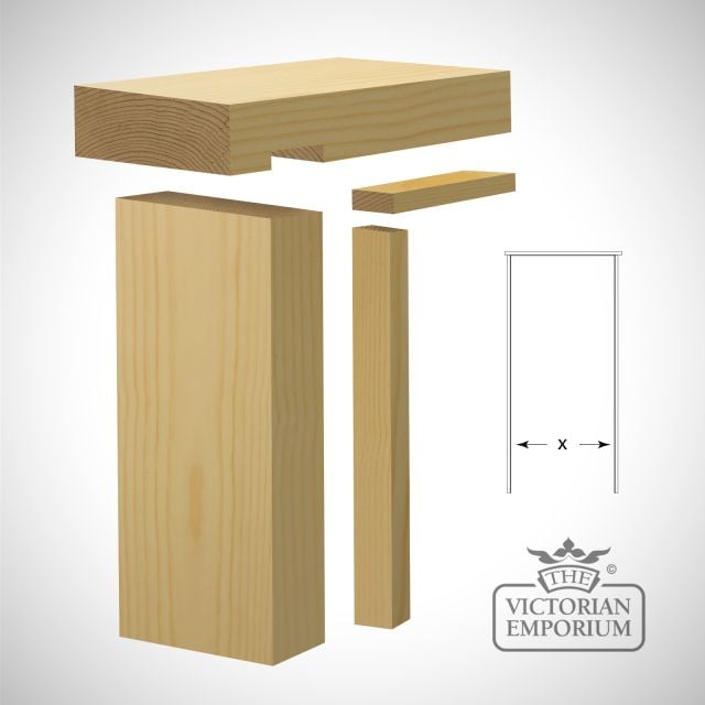 Double Door Linings in Redwood/Pine