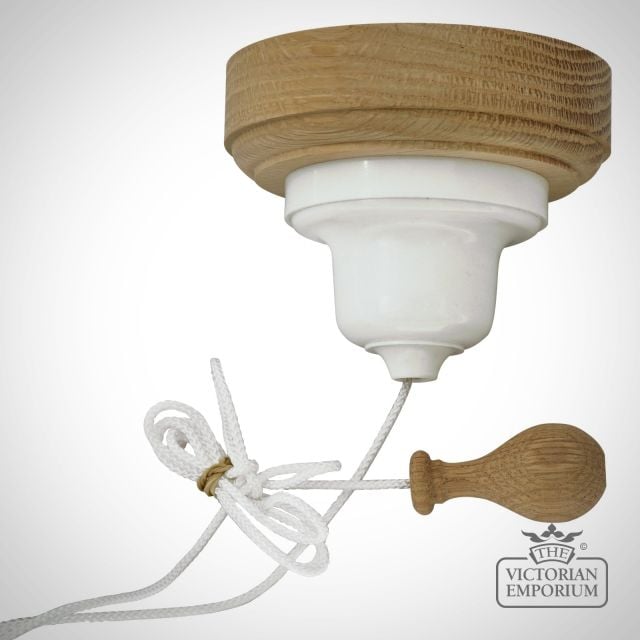 Rosependantlightperiod Natural Oak White Bakerlite