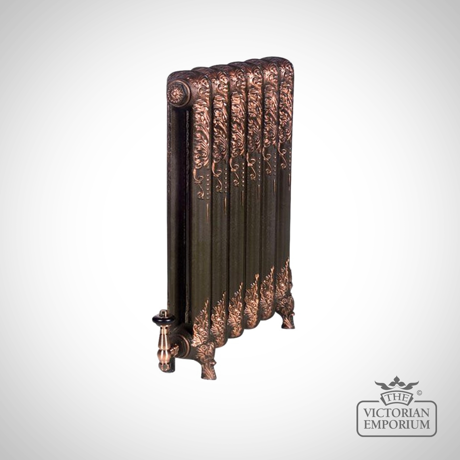 Shaftsbury Cast Iron Radiator 540mm High - Ornate Design