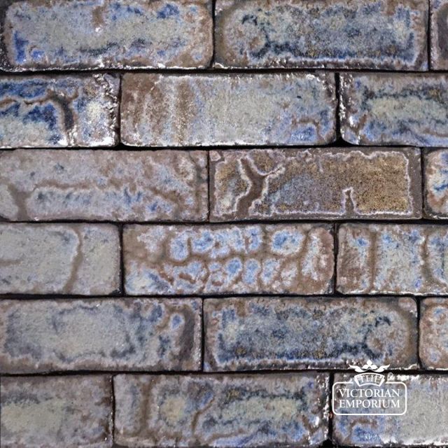 Glazed Brick Slip in Azure