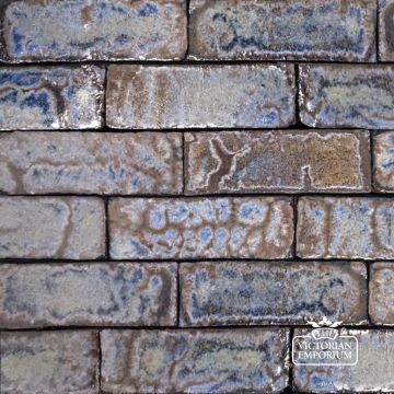 Glazed Brick Slip in Azure