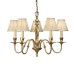 Asquith five light pendant with or without beige shades chandelier pendent lamp classic victorian63794