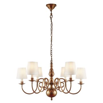 Chamberlain 6 Light Ceiling Chandelier With Our Without Shades Chandelier Pendent Lamp Classic Victorian74452