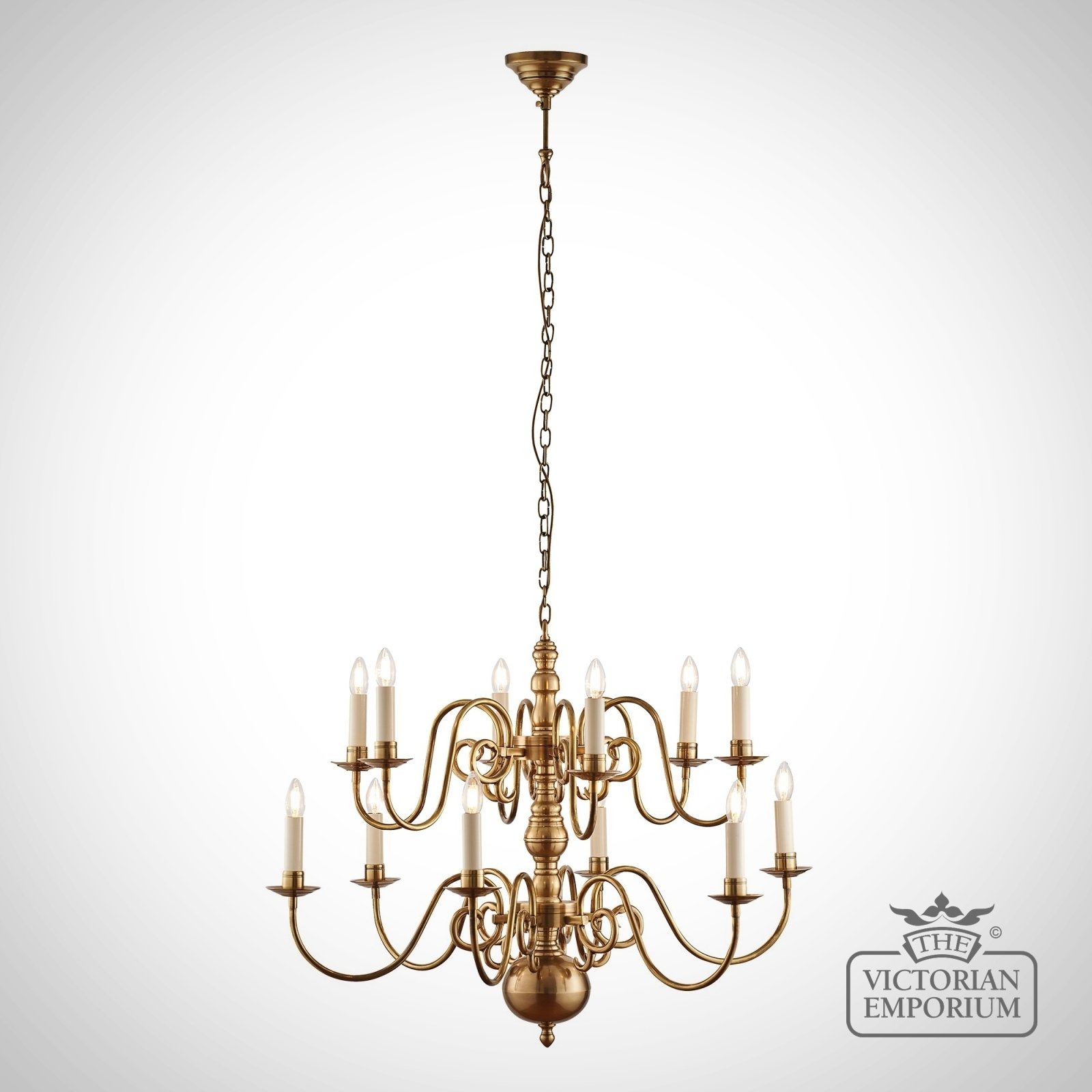 Chamberlain 12 Light Ceiling Chandelier With Or Without Shades