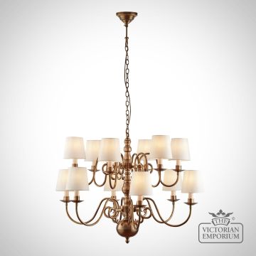 Chamberlain 12 Light Ceiling Chandelier With Or Without Shades Chandelier Pendent Lamp Classic Victorian74453