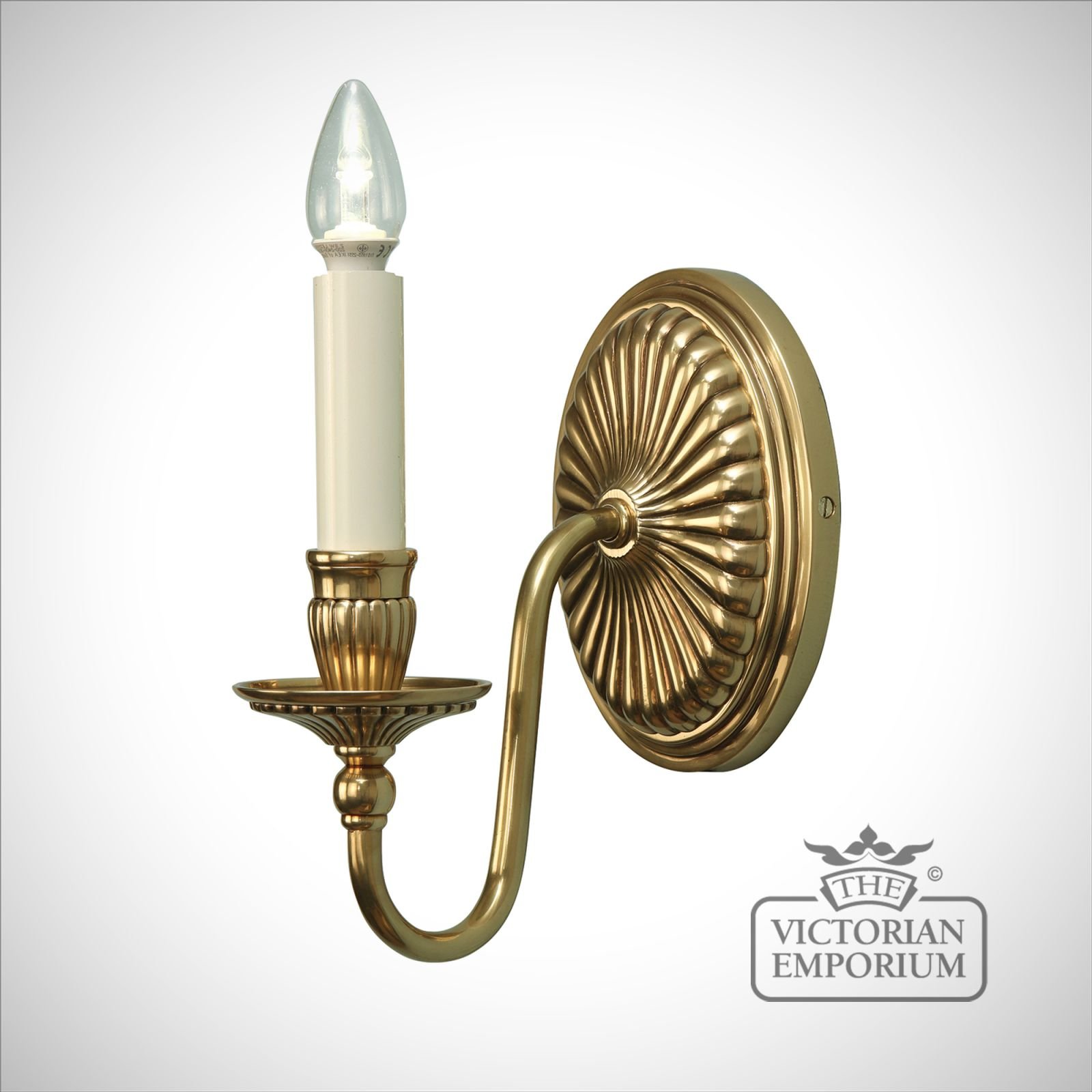 Fitzroy single wall sconce with or without shades