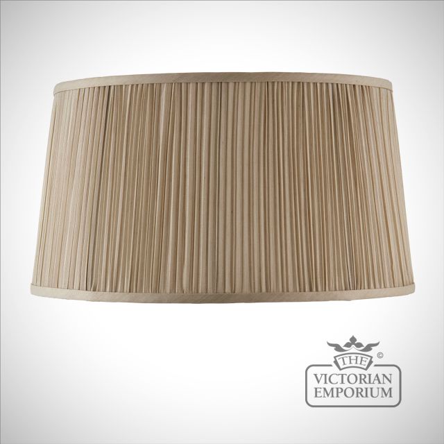Kemp 17 inch oval lamp shade in Beige or Black