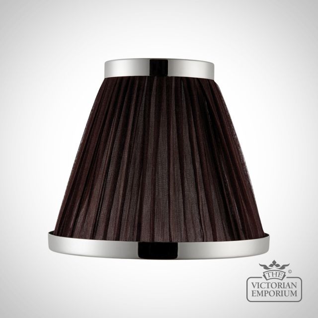 Suffolk Lamp Shade in 8 Inch in chocolate