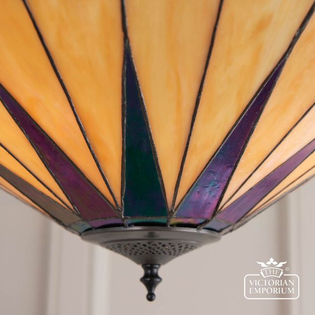Dark Star Large 3 Light Semi Flush Light  64043 3
