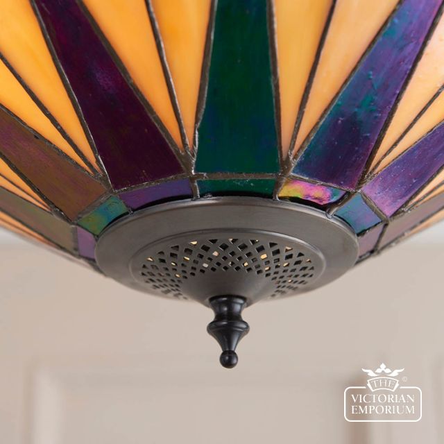 Dark Star Large 3 Light Semi Flush Light  64043 4