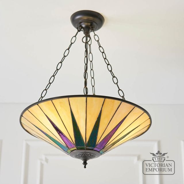 Dark Star Large Inverted 3 Light Pendant  70754 3