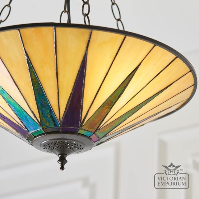 Dark Star Large Inverted 3 Light Pendant  70754 4